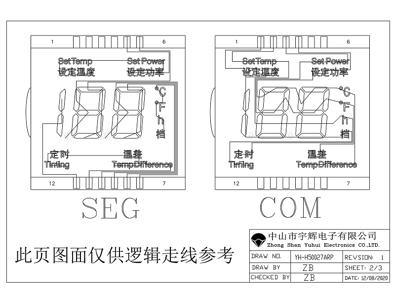 電磁爐LCD液晶屏 電磁爐LCD液晶屏